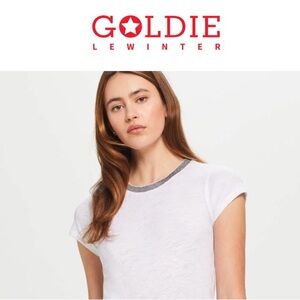 Goldie Lewinter - PAVÉ RINGER TEE size small